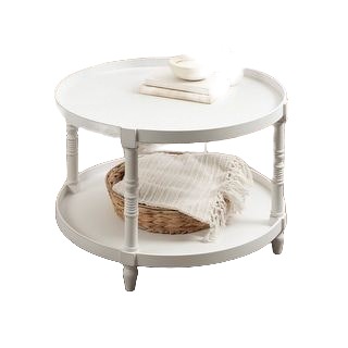 Round Wood Coffee Table, 28"