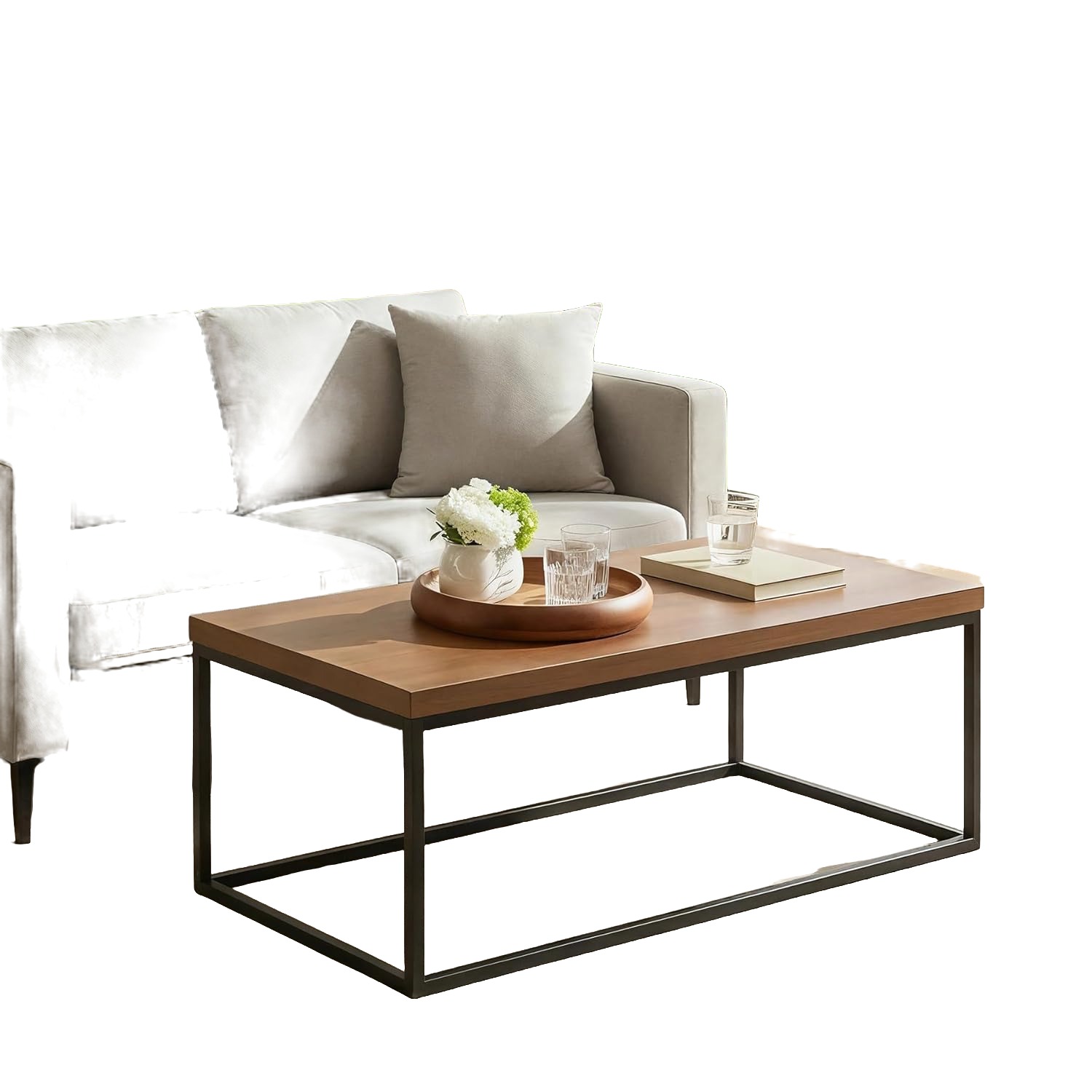 Walnut Coffee Table, 47in