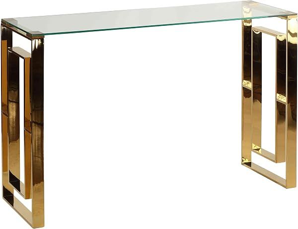Gold Glass Console
