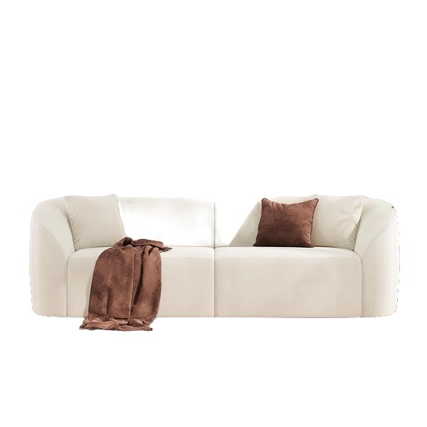 Velvet Curved Loveseat