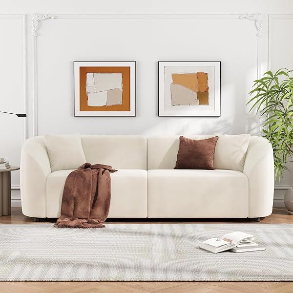 Velvet Curved Loveseat