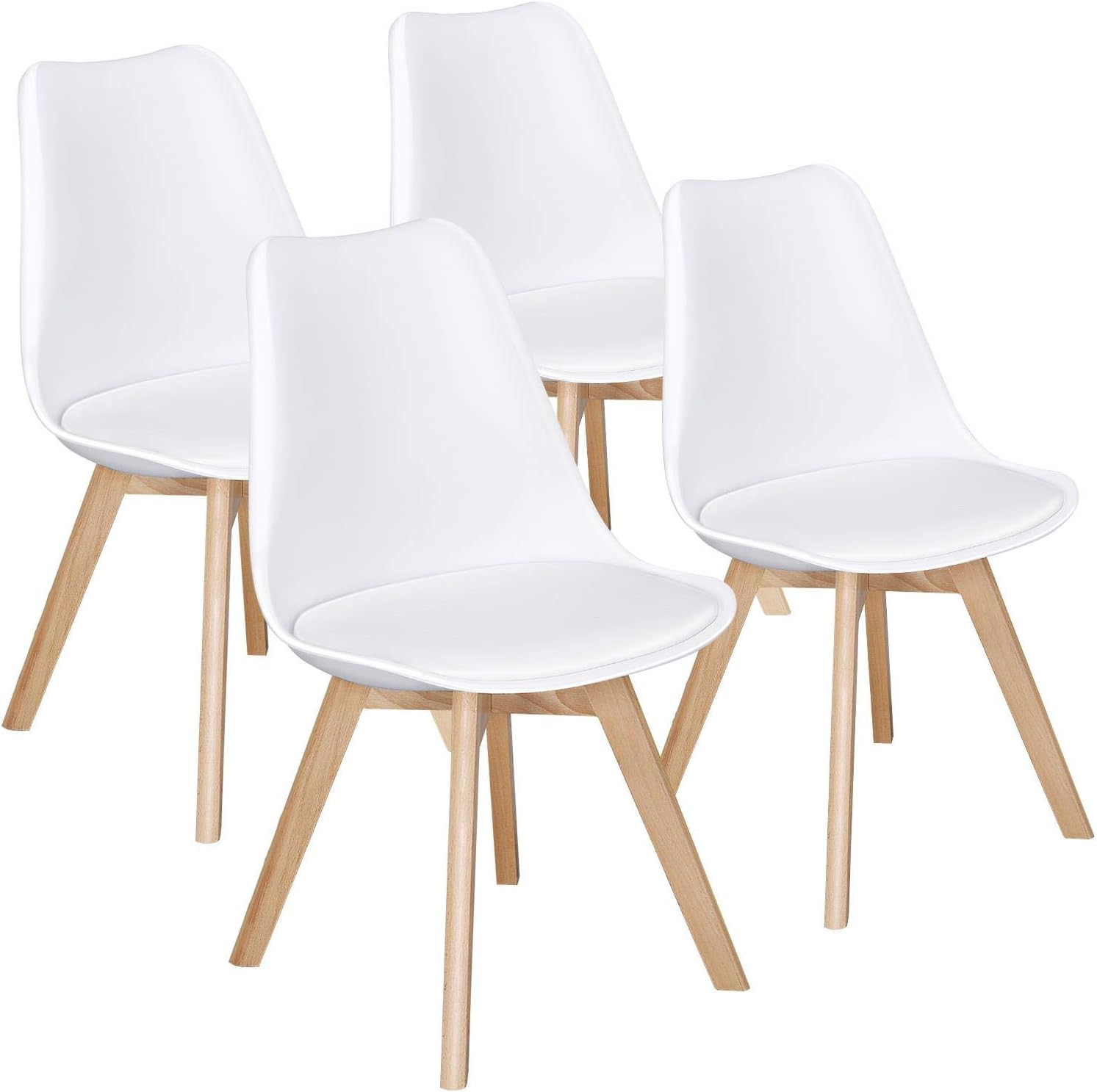 Dining Chair, White, Set of Four