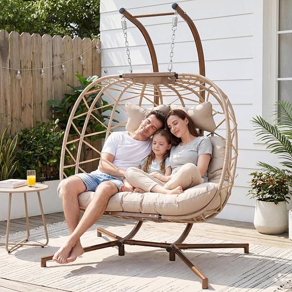 Double Hanging Egg Chair