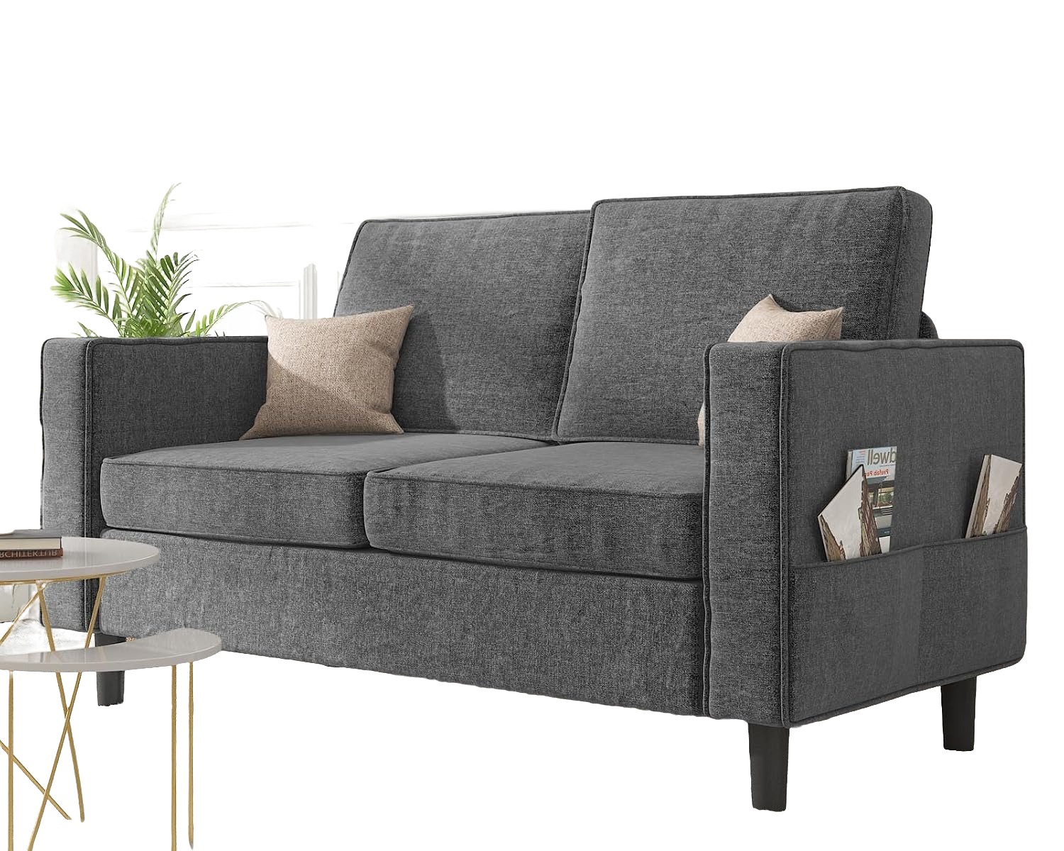 Futon Loveseat with Storage
