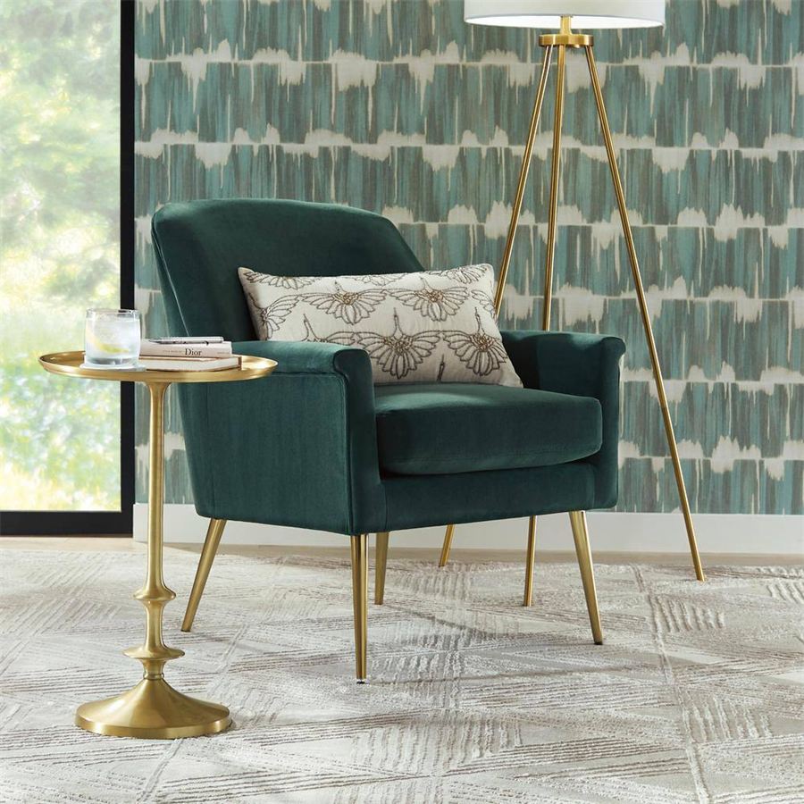 Gold Round Accent Table