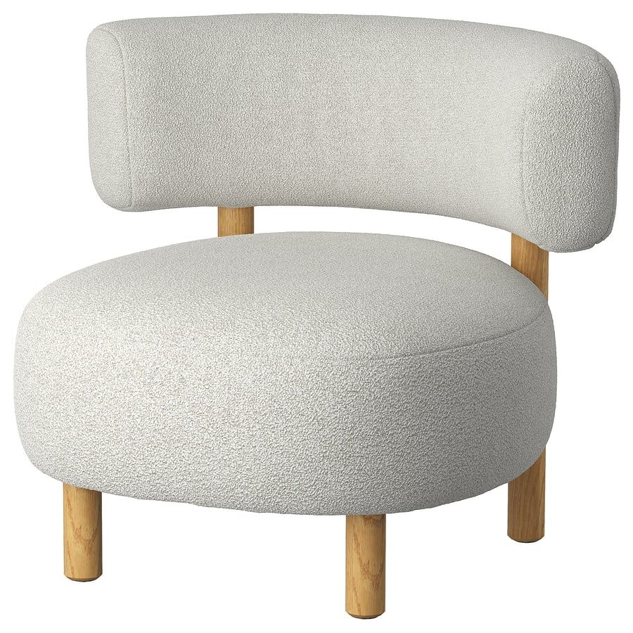 Sculpted Armchair, Gray
