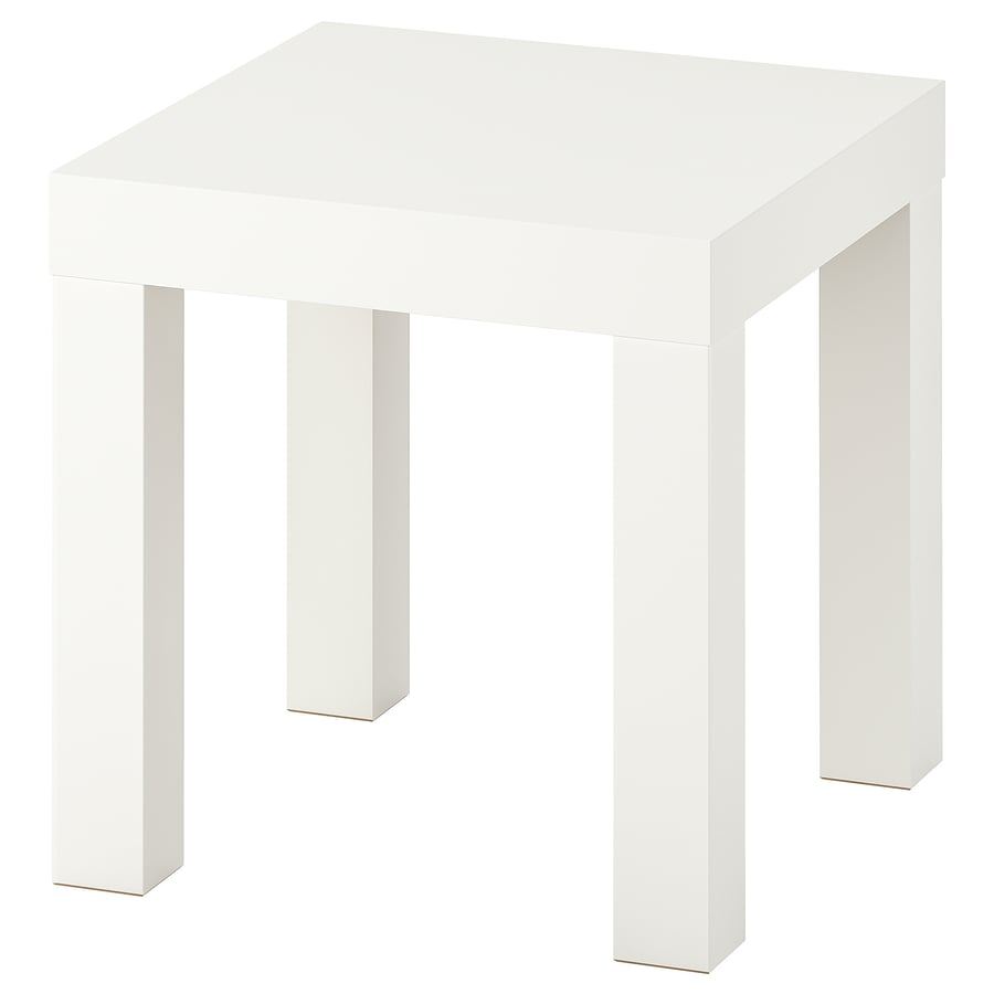 Cube Side Table, White