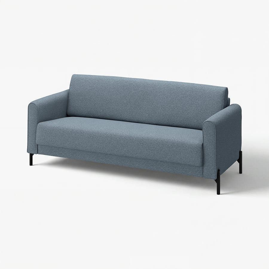 Three-Seat Sofa, Blue