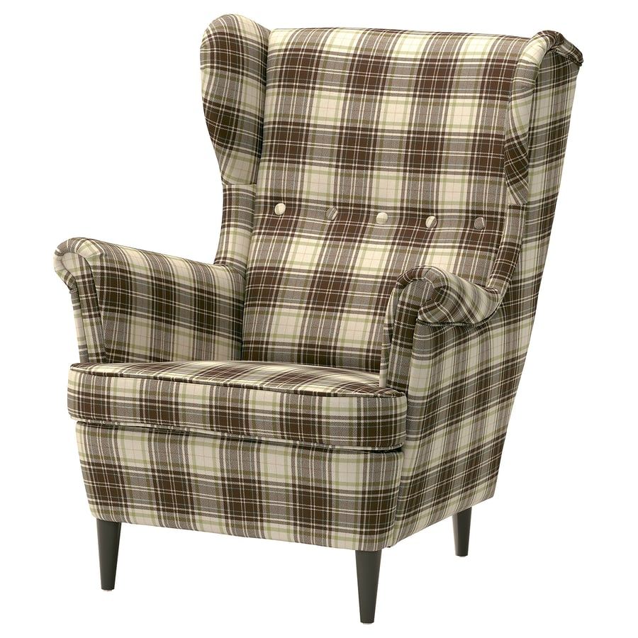 Classic Wing Chair, Beige