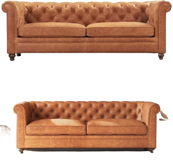 Heritage Leather Chesterfield, Cognac
