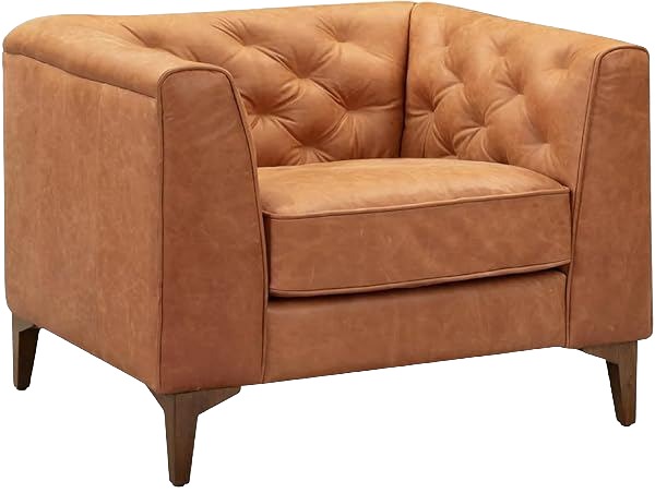 Italian Leather Lounge Chair