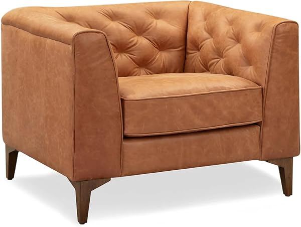 Italian Leather Lounge Chair