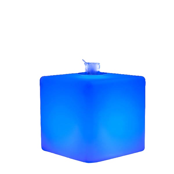 Glowing LED Cube Table, 20"