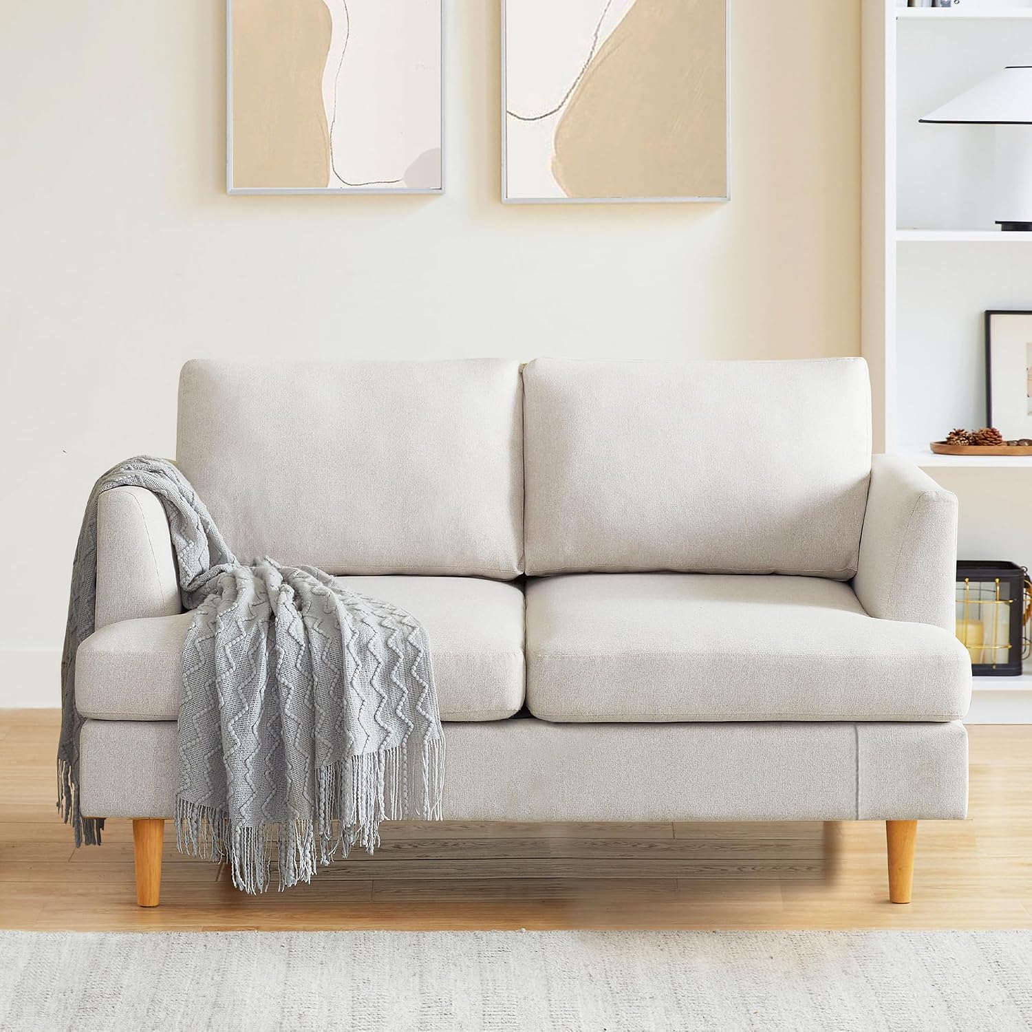Mid-Century Loveseat, 56in