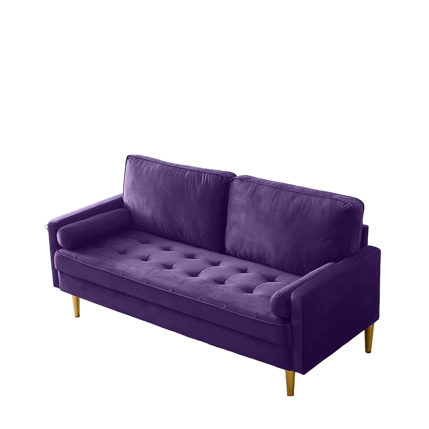 Tufted Velvet Loveseat, 67in
