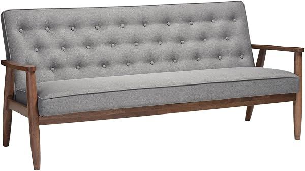 Mid-Century Sofa, Gray