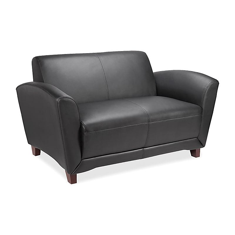 Leather Reception Loveseat