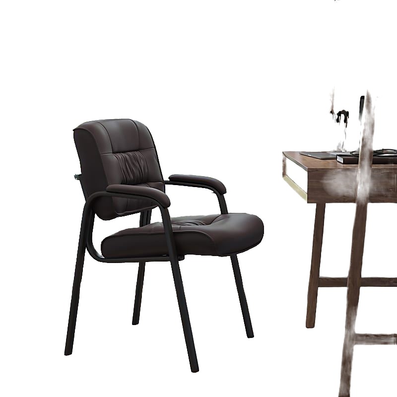 Brown Side Reception Chair