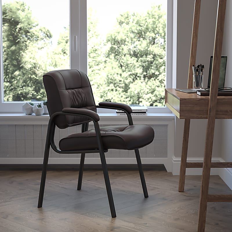 Brown Side Reception Chair