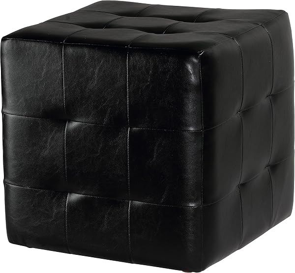 Cube Ottoman, Black