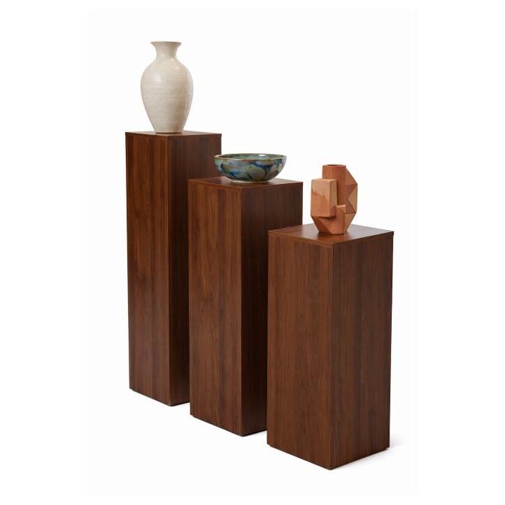 Tiered Pedestal Set, Walnut