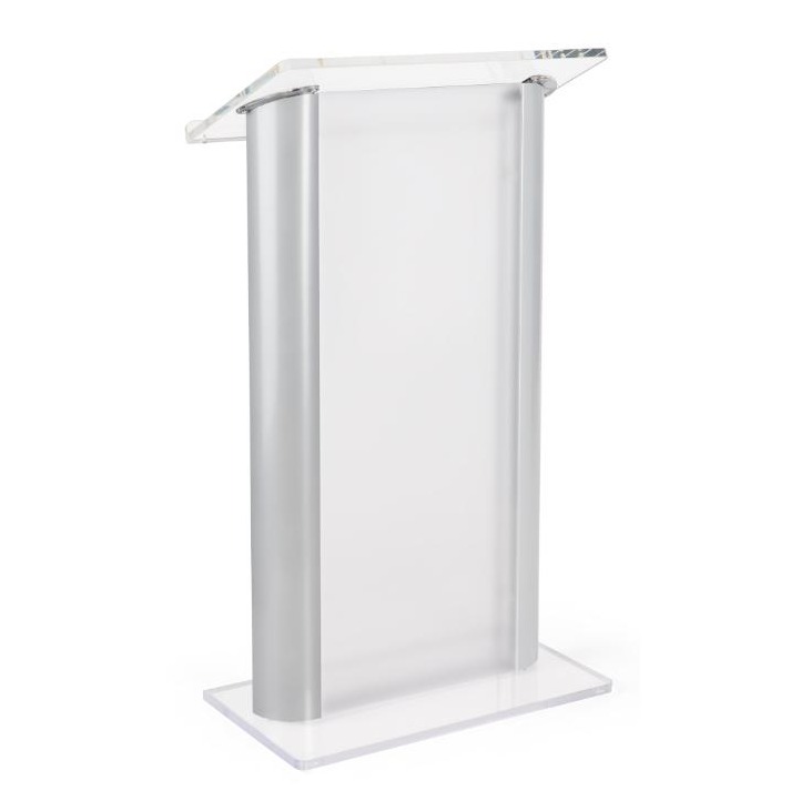 Acrylic Podium, Aluminum Sides
