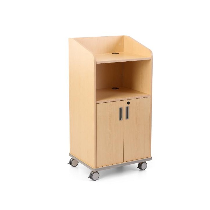 Mobile Podium, Locking Cabinet