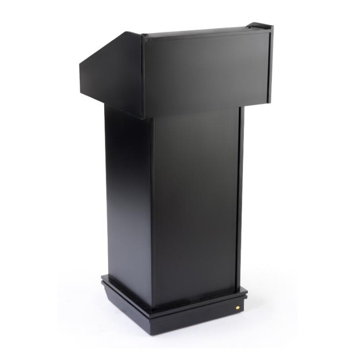 Wood Podium on Wheels