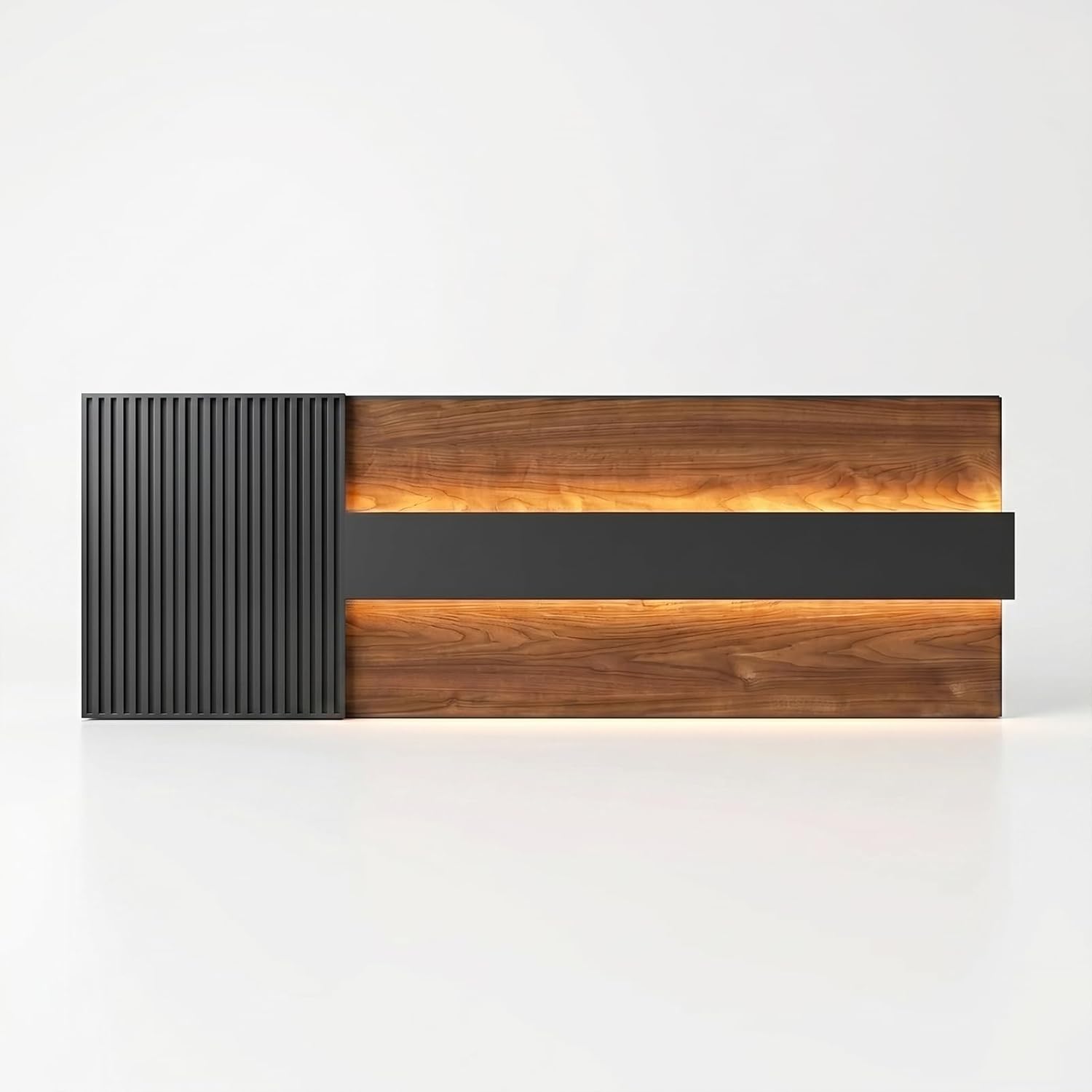 Illuminated L-Shaped Reception Desk, 78in