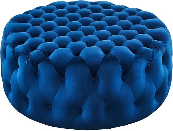 Grand Round Ottoman, Navy