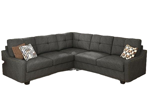 Convertible Sectional, Charcoal