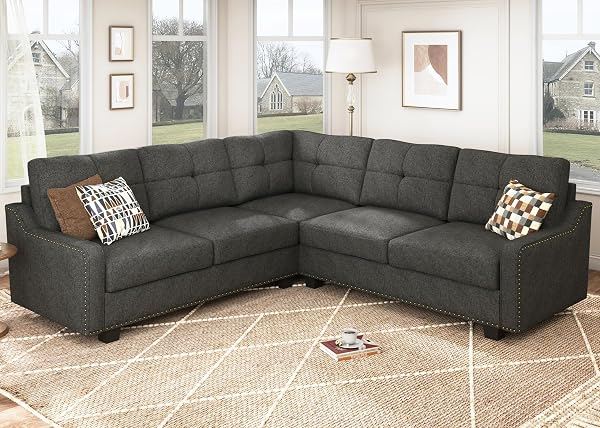 Convertible Sectional, Charcoal