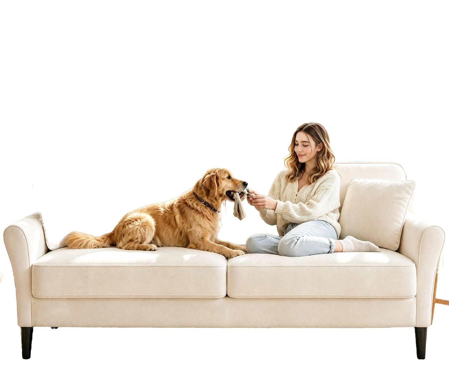 Velvet Loveseat, 48in
