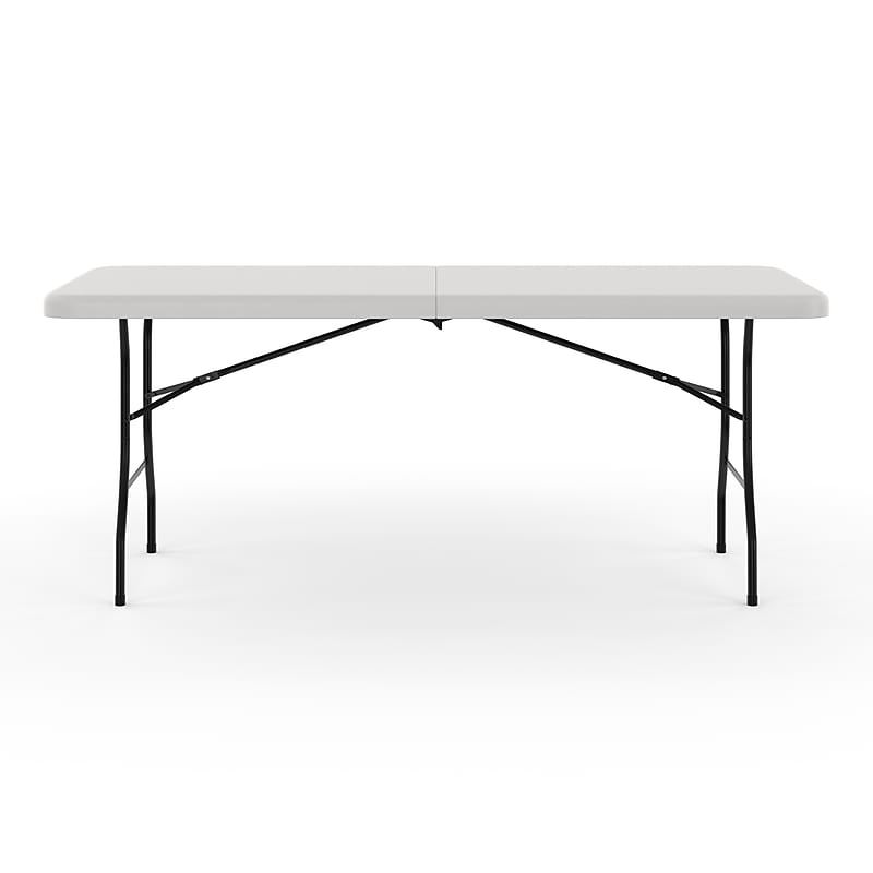 Six-Foot Folding Table, White