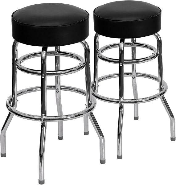 Double Ring Backless Stool (pair)