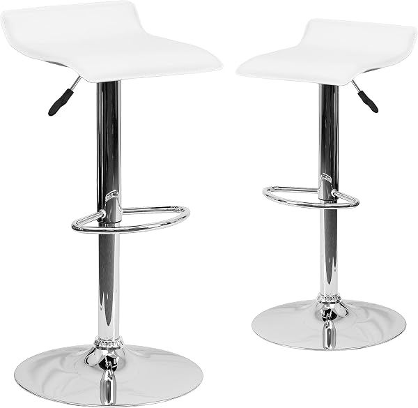 Wave Low-Back Stool (pair)