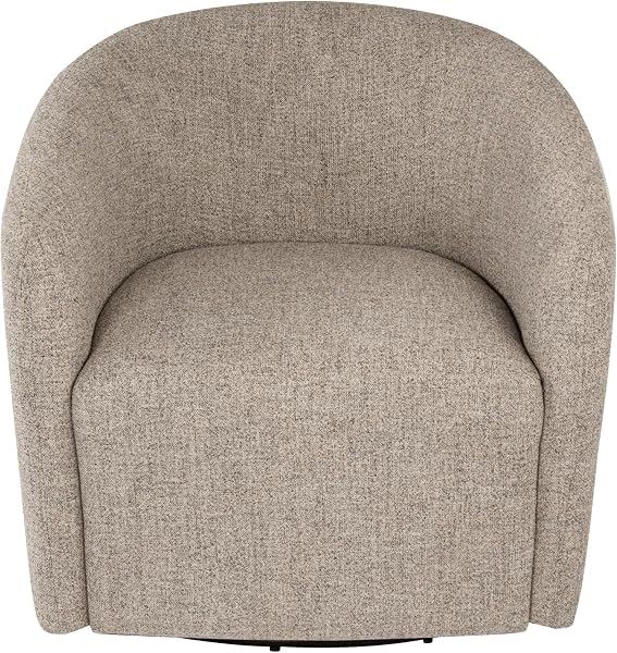 Swivel Barrel Chair, Gray