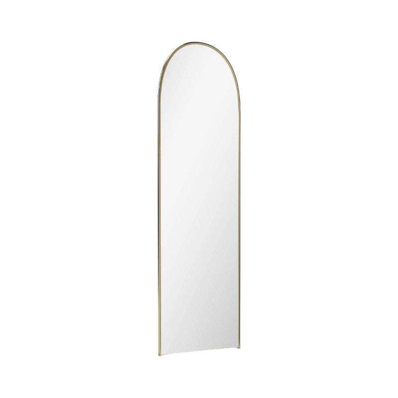 Gold Tube Floor Mirror