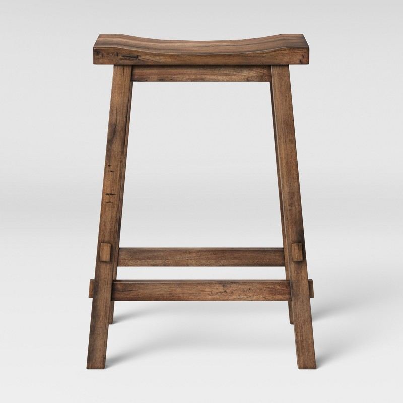Farmhouse Wood Counter Stool
