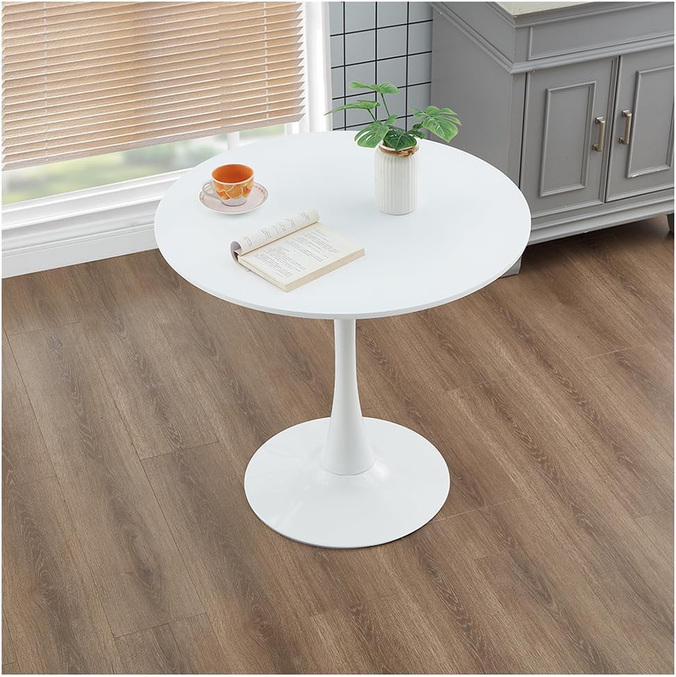 Tulip Table, 27in Round, White