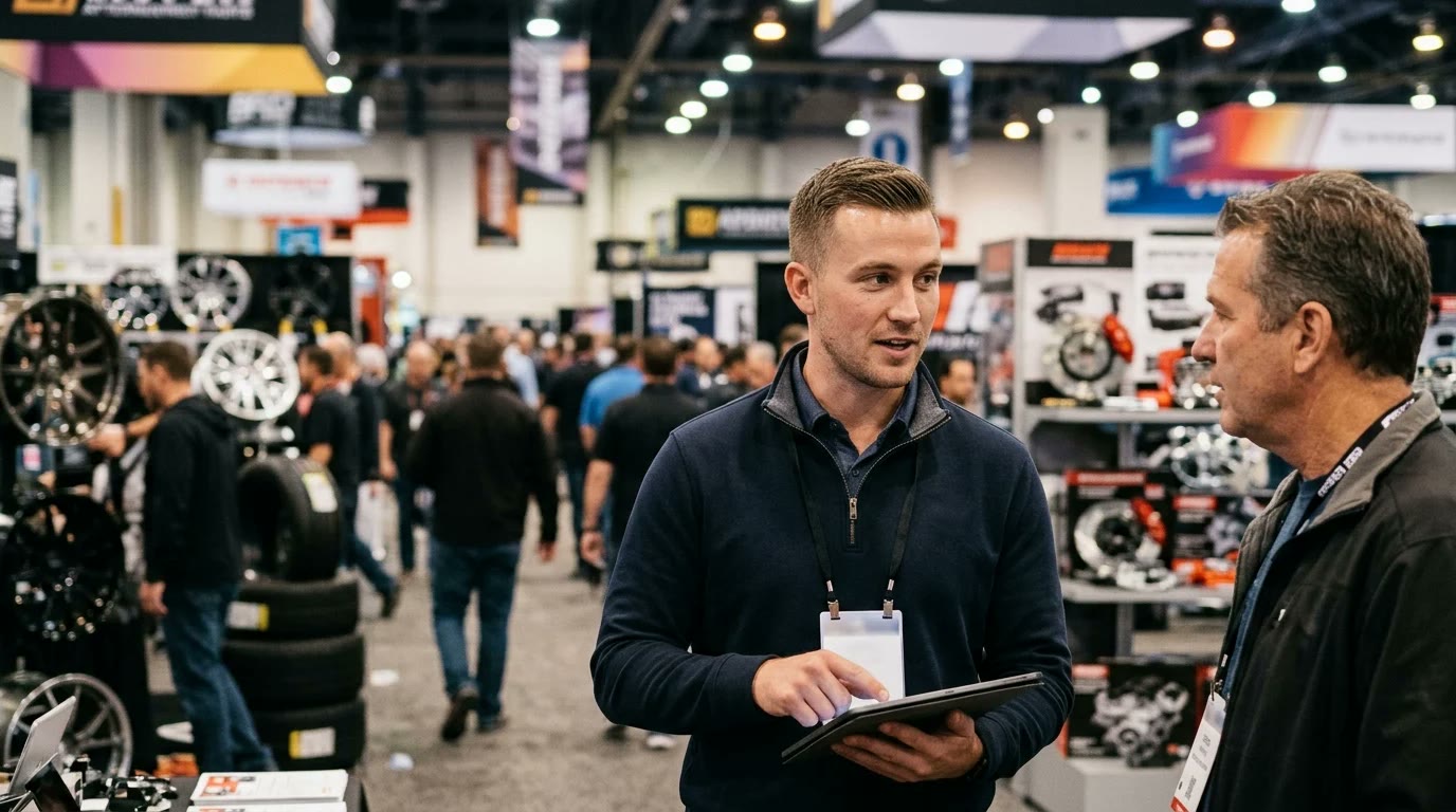 AAPEX booth reps