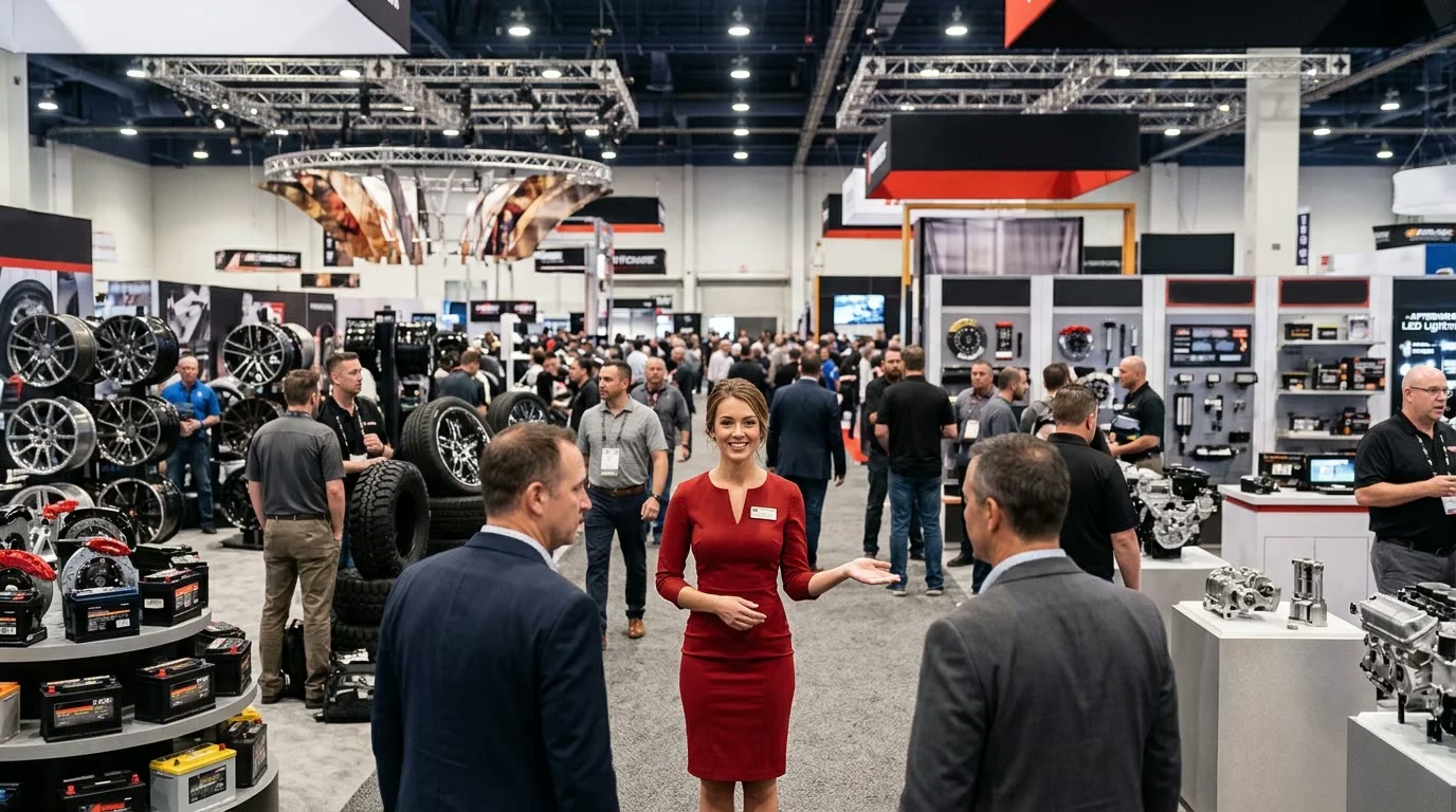 AAPEX hostesses