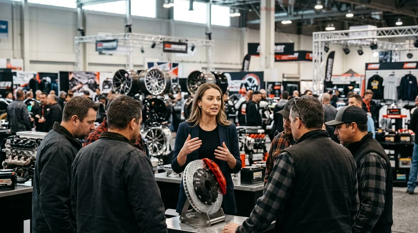 AAPEX product presenters