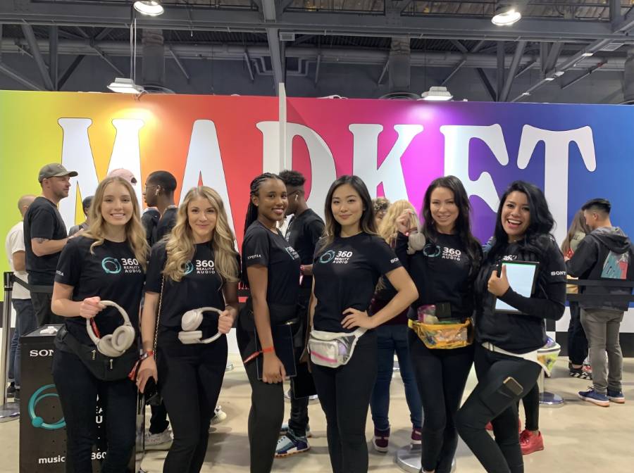 Brand ambassador team at Las Vegas Market, World Market Center