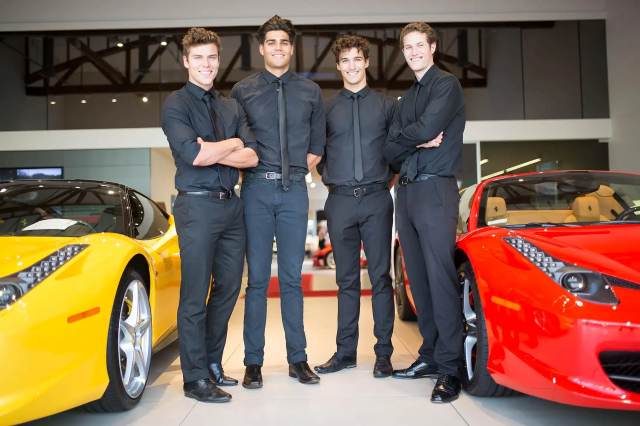Auto show staff