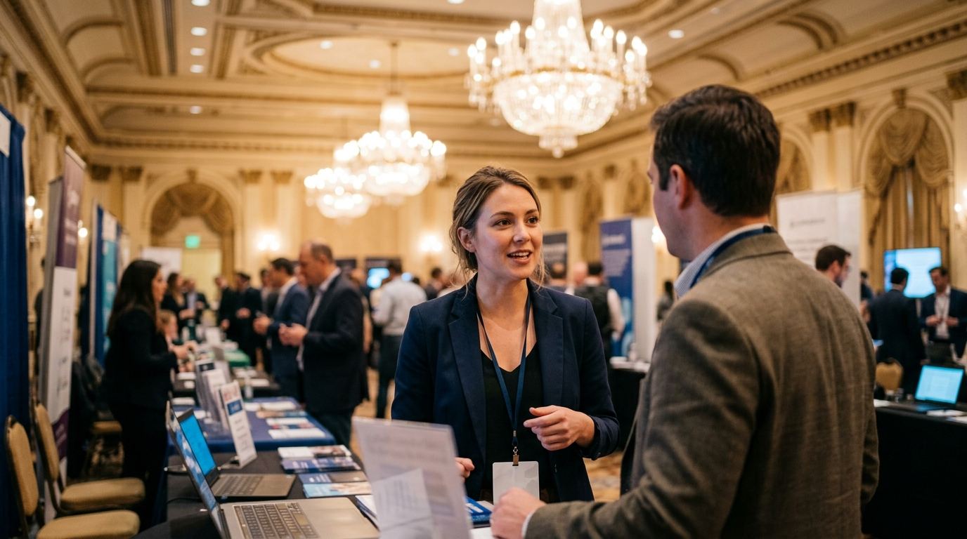 Booth reps in Austin: hotel ballrooms
