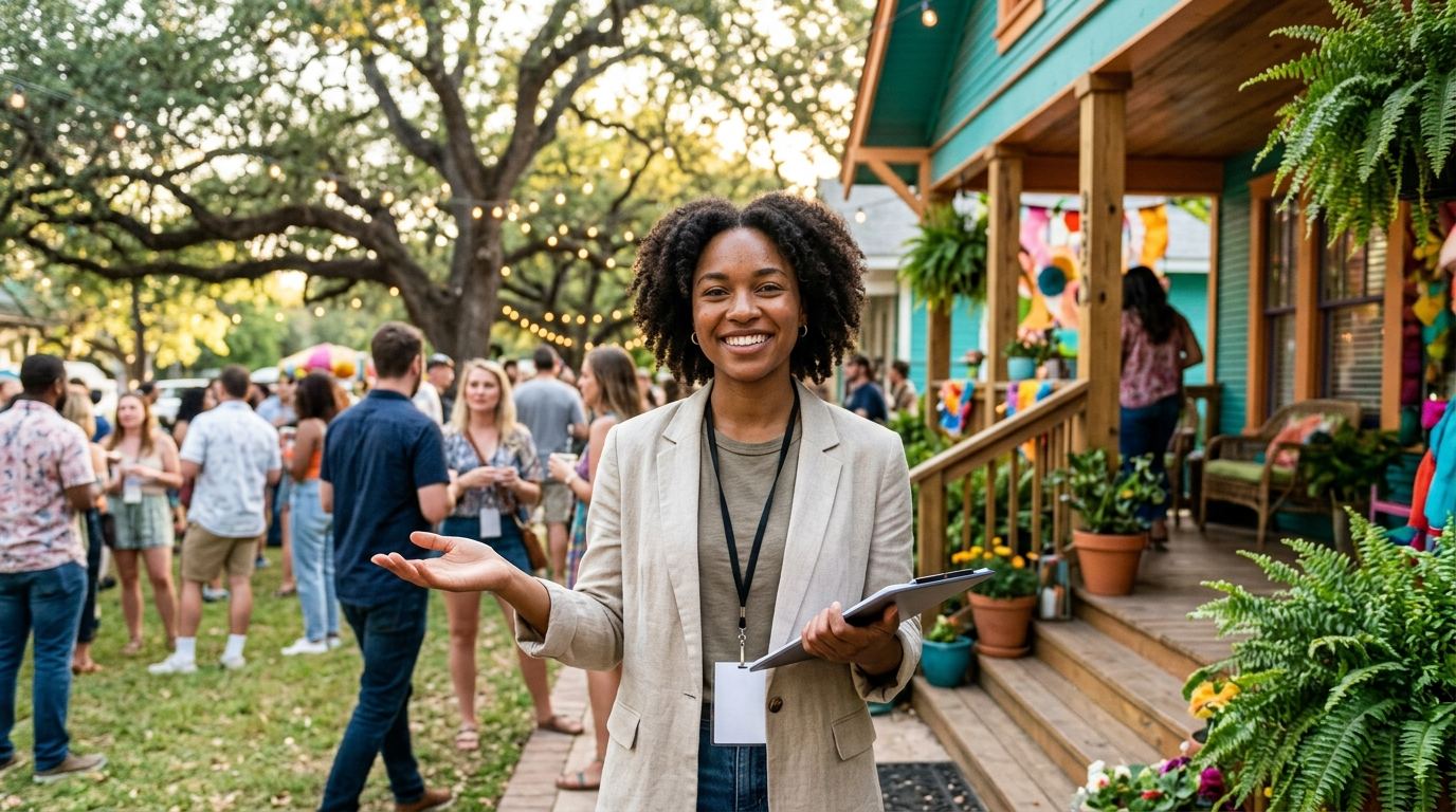 Brand ambassadors in Austin: brand house porch