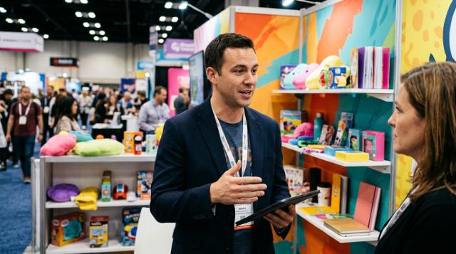 Licensing Expo booth reps