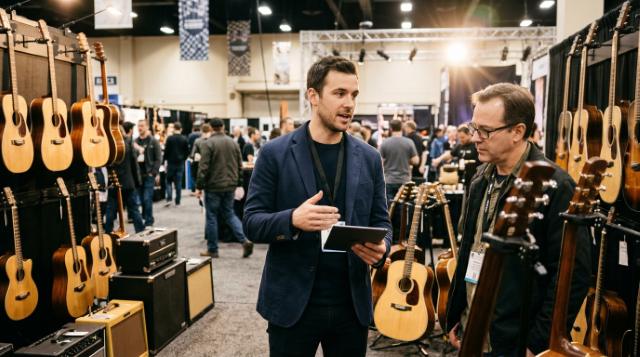 NAMM booth reps
