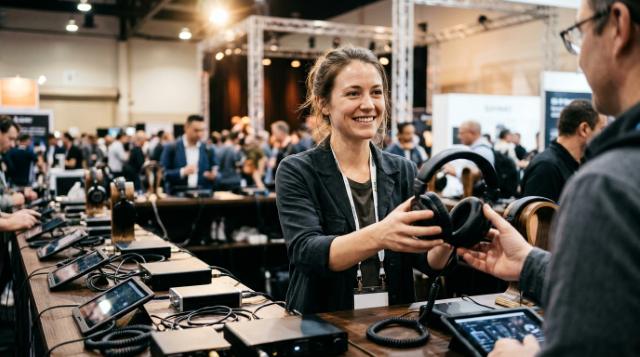 NAMM headphone demo hosts